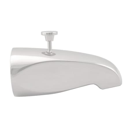 Westbrass Rear Diverter 5-1/2" Tub Spout in Powdercoated White D3112-50